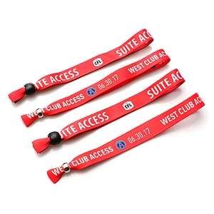 Factory beautiful printing polyester wristband with plastic slider