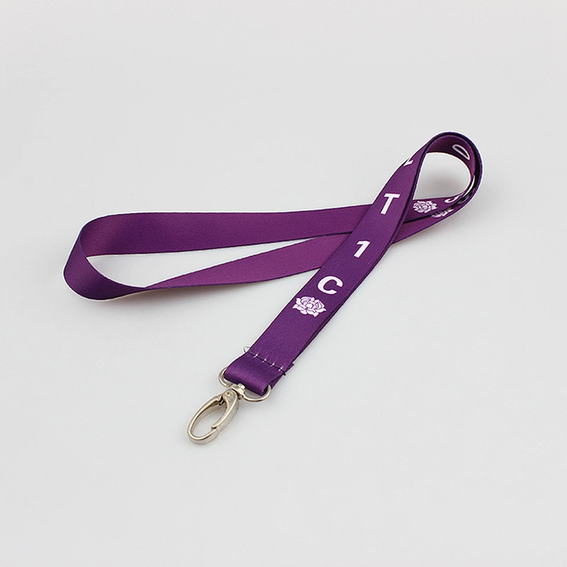 High Quality Factory Directly Logo Custom Printing Lanyard with Metal Hook