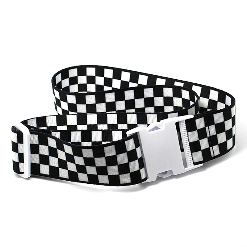 OEM fashion custom cheap free design luggage straps with detach buckle