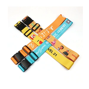 Personalized travel accessories lockable luggage strap