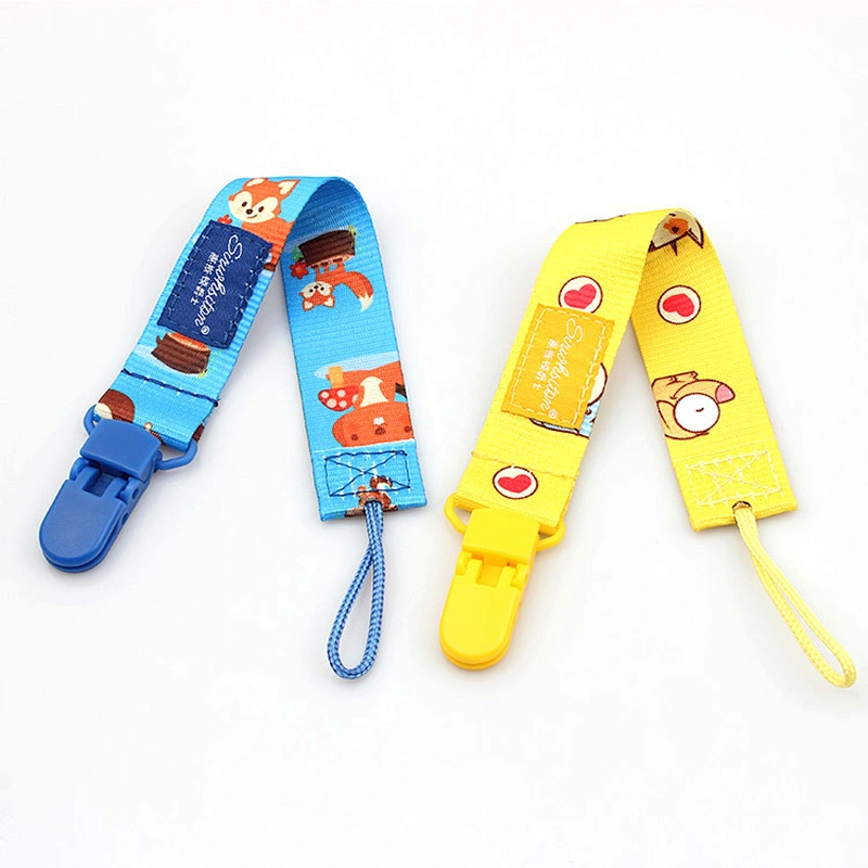 Factory custom baby soother clip pacifier clip chain