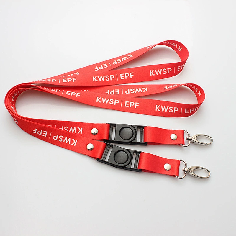 Factory price fashion heat transfer break away cool airline lanyard design