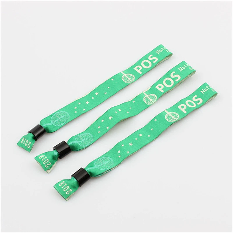 Custom polyester sublimation full color wristband fabric bracelet