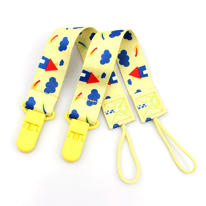 Factory custom baby soother clip pacifier clip chain
