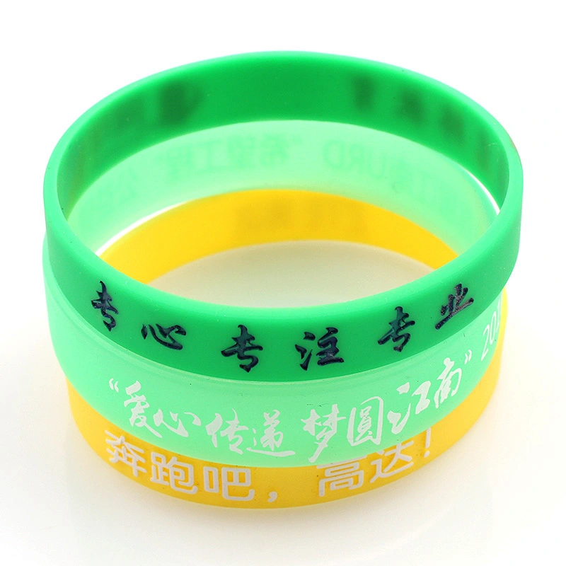China supplier cheap custom fabric soccer silicone wristband