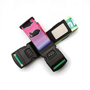 Guangzhou factory top quality personalized lockable luggage strap