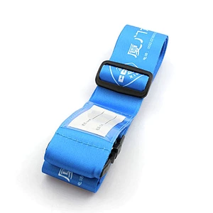 Fashion durable decorative luggage strap with plastic buckle