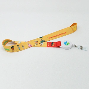 2019 new arrival professional fashion gifts polyester cartoon lanyard