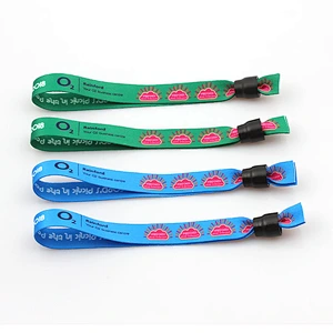Sublimation Printed Disposable Wristbands With Plastic Lock