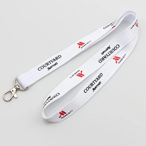 Diversified imprinted polyester lanyard with logo customized cheap gift