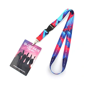 children full color print id card lanyard neck strap