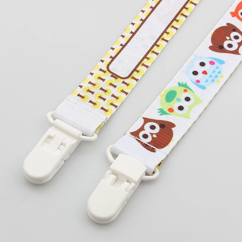 Soother Dummy Pattern Print Newborn Baby Pacifier Clip