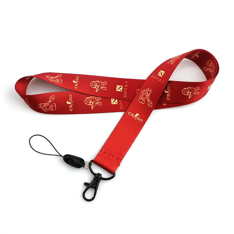 Excellent quality cheap custom heat transfer polyester lanyard strap