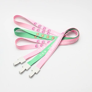 Custom Popular Printing Polyester Sublimation Lanyard with plastic hook
