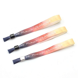 Factory wholesale custom heat transfer wristband no minimum order