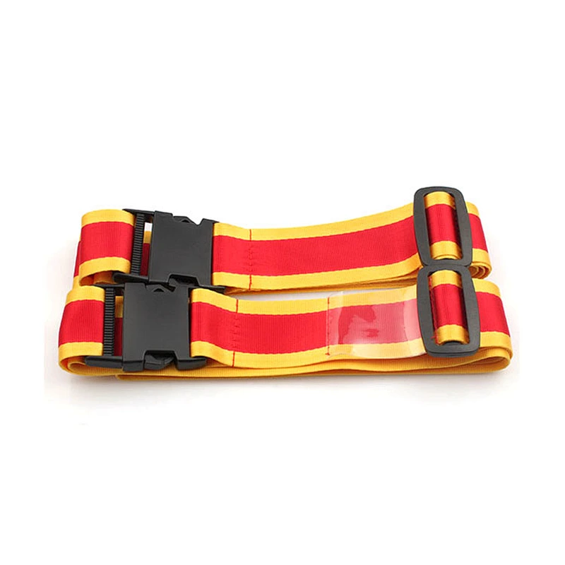 Adjustable Luggage Suitcase buckle Polyester Belt Cross Packing Straps