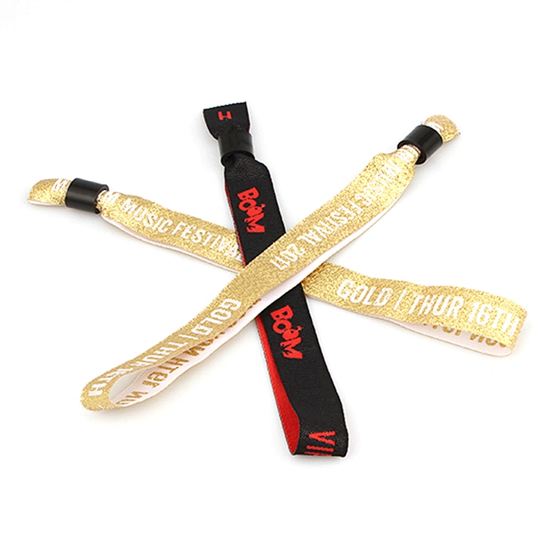2019 wholesale high quality woven wristband for events