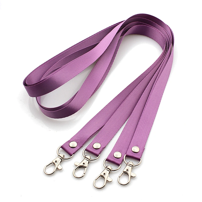 Wholesale universal neck flat  lanyard with metal hook