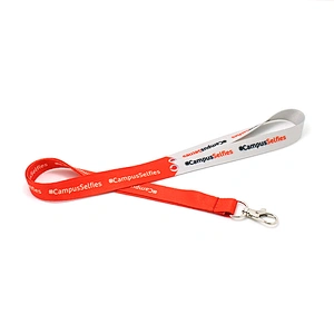 Factory custom cheap sublimation printing polyester lanyard