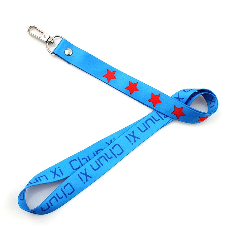 Cheap sublimation printing teacher lanyards no minimum order with metal hook