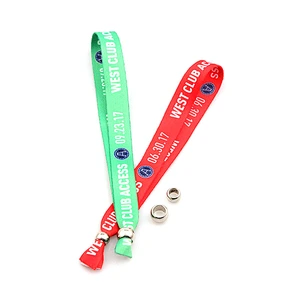 Fashion design printed sublimation festival printed fabric wristbands