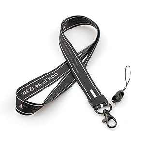 Custom logo polyester neck string for activity
