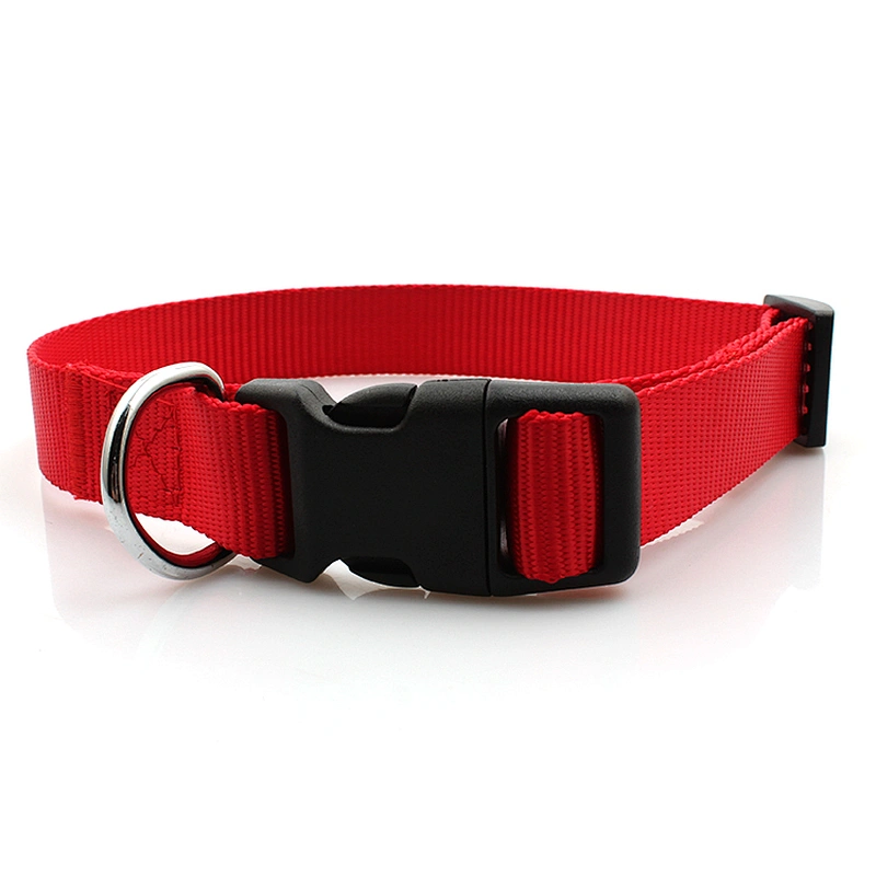 Adjustable factory cheap nylon custom pet dog collar