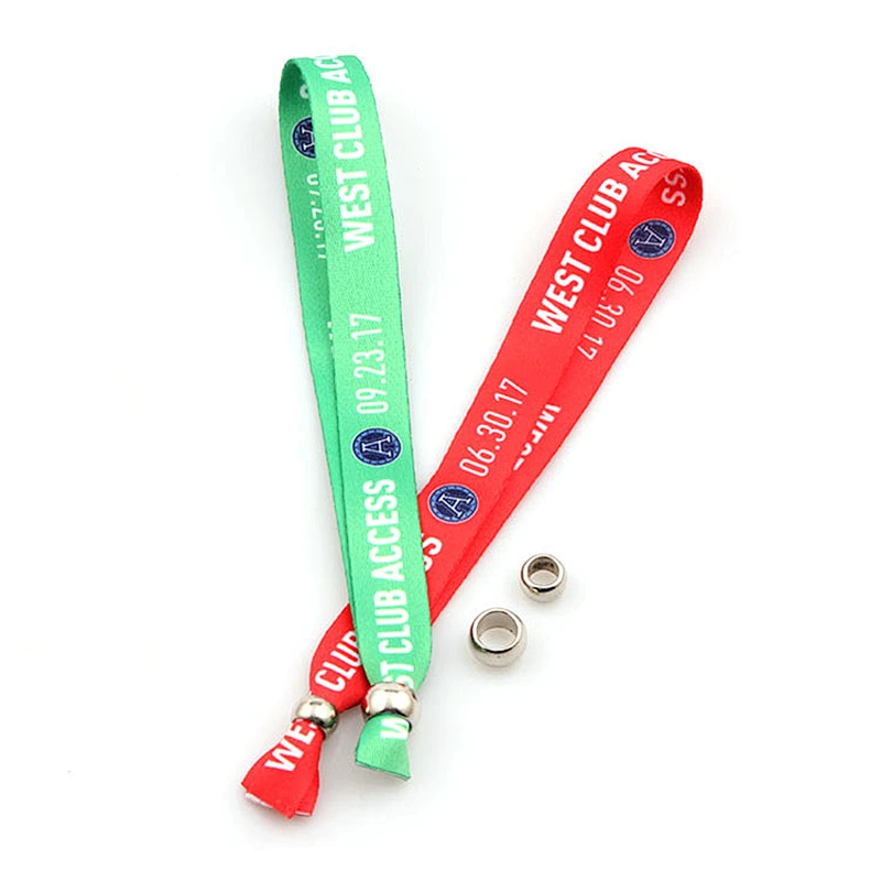 Festival custom fabric cheap sublimation wristbands for events
