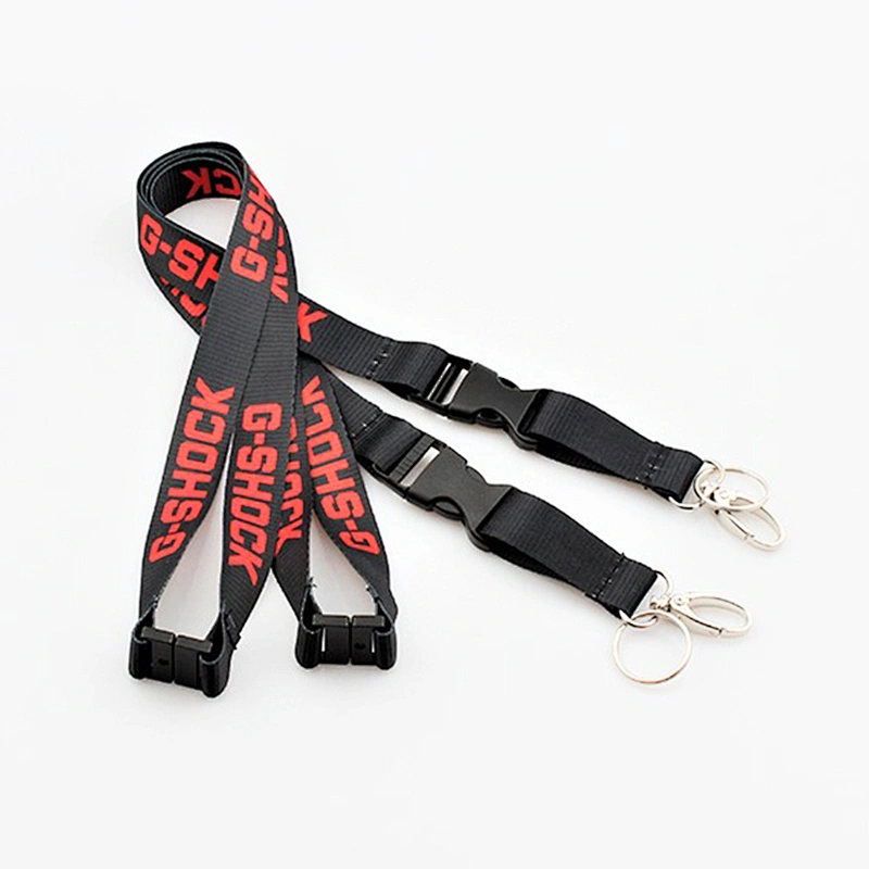 Fashion new design custom nylon silk screen lanyard printing