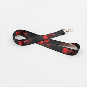 Beautiful Strap, Colorful Heat Transfer Printed Lanyard With Metal Hook