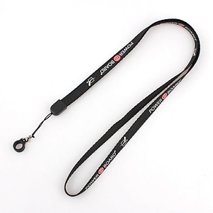 Cheap plastic clip polyester tube lanyard for pen