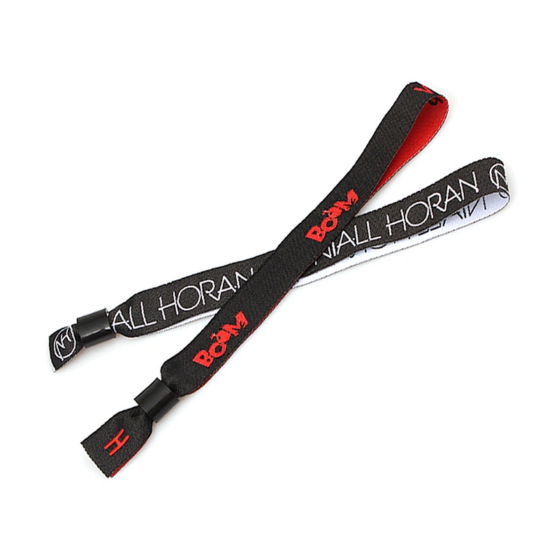 New Design Printed Customised Polyester Wristband Free Sample
