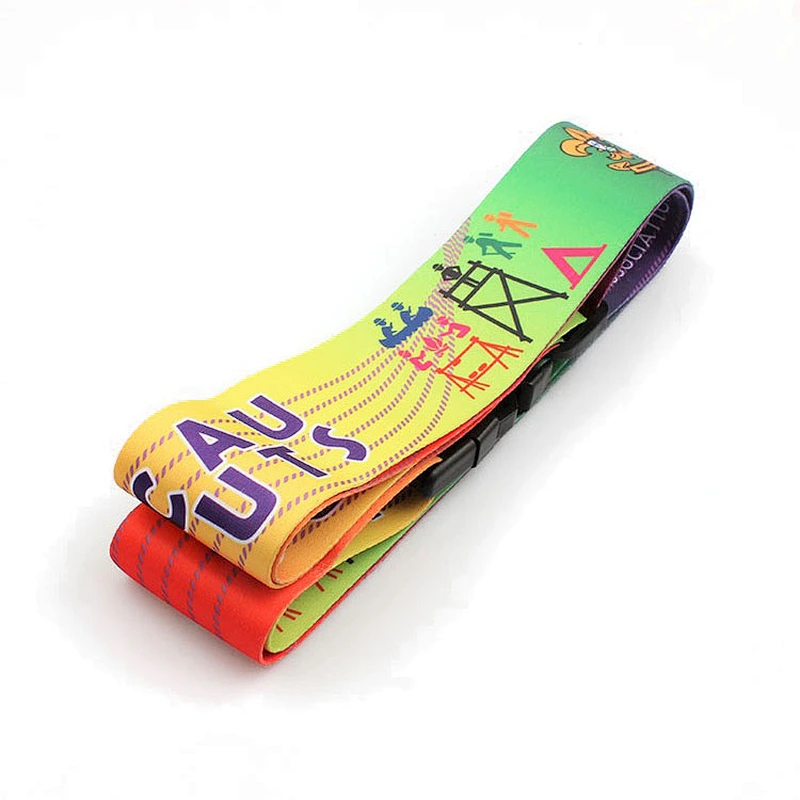Best webbing rainbow secure cross strap luggage belt with lock