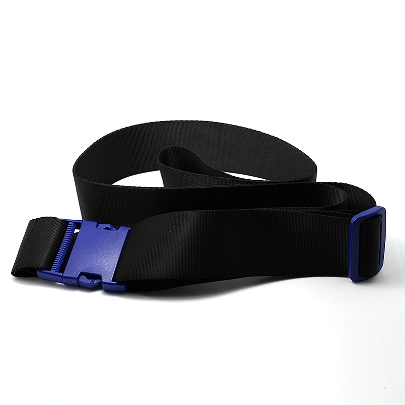 OEM fashion custom cheap free design luggage straps with detach buckle