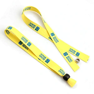 Factory directly made single polyester sublimation yellow wristband