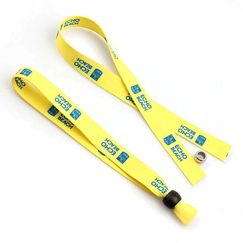 Factory directly made single polyester sublimation yellow wristband