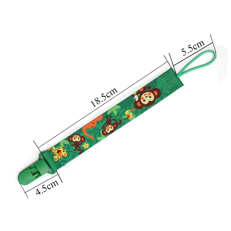Wholesale 10 styles eco-friendly baby pacifier clip