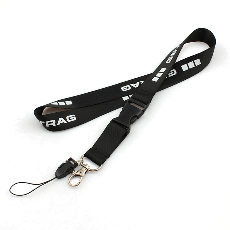 Promotional Custom Logo Neck Heat Transfer Printing Polyester Lanyard