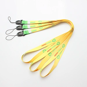 Cute dye-sublimated custom make lanyard keychain for company