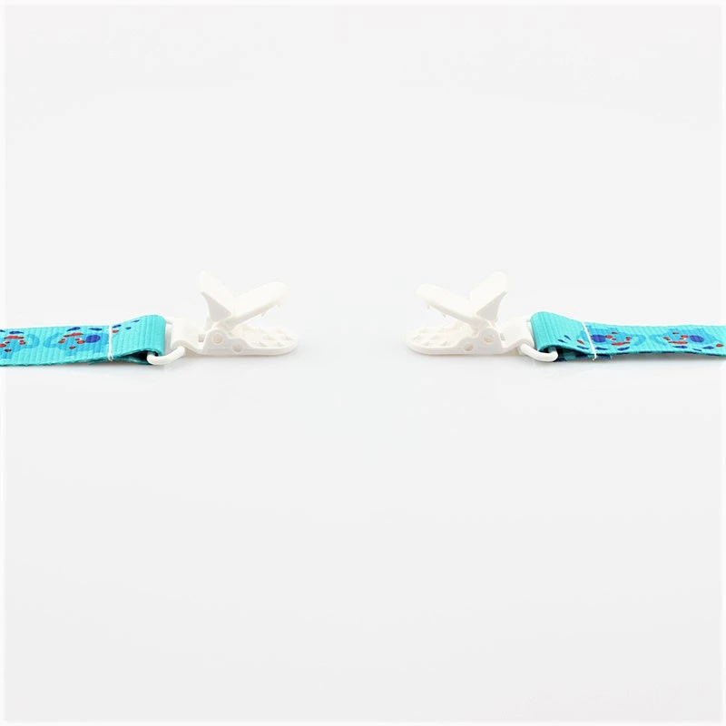Eco-friendly fabric material baby pacifier holder clip