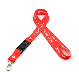 Factory price fashion heat transfer break away cool airline lanyard design