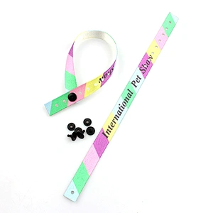 2018 Newest RPET Recyclable Material Adjustable Punch Wristband With Custom Logo