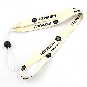 Custom printed business lanyards with adjustable cord lock