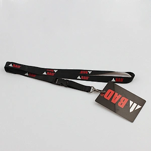 Heat transfer printing polyester eco-friendly lanyard with hook