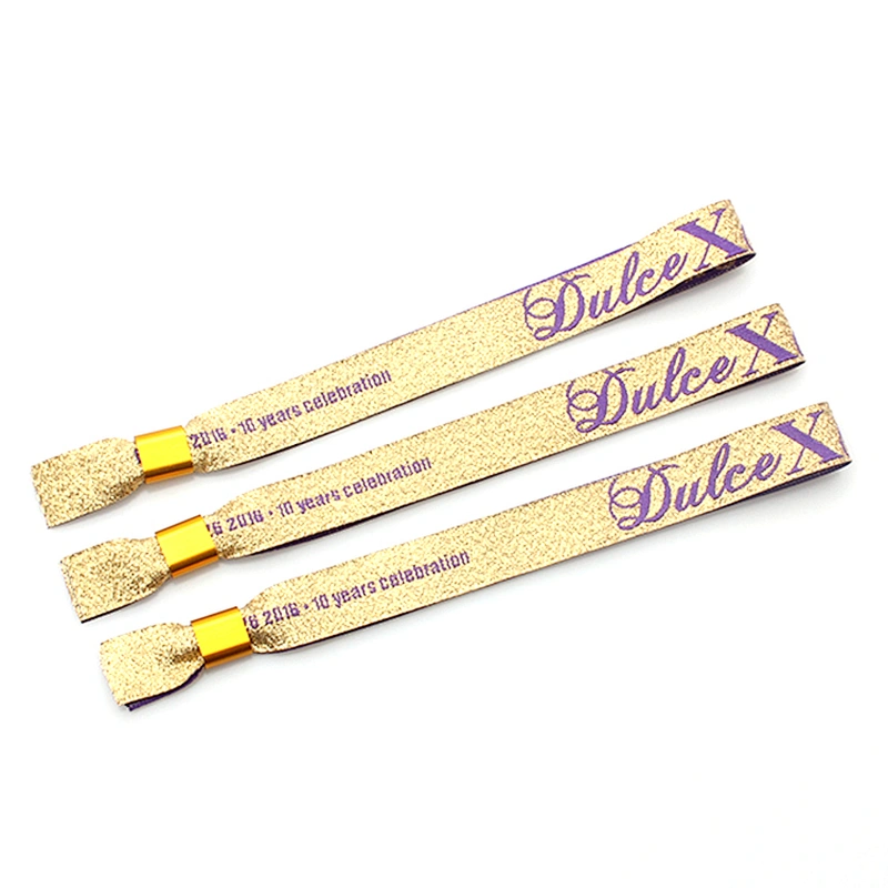 Gift music festival customized bracelet woven wristband products for event