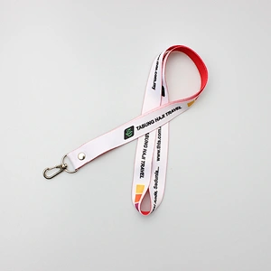 Free Design New Custom Lanyards Supplier Polyester Lanyard Neck Strap with Plastic Hook