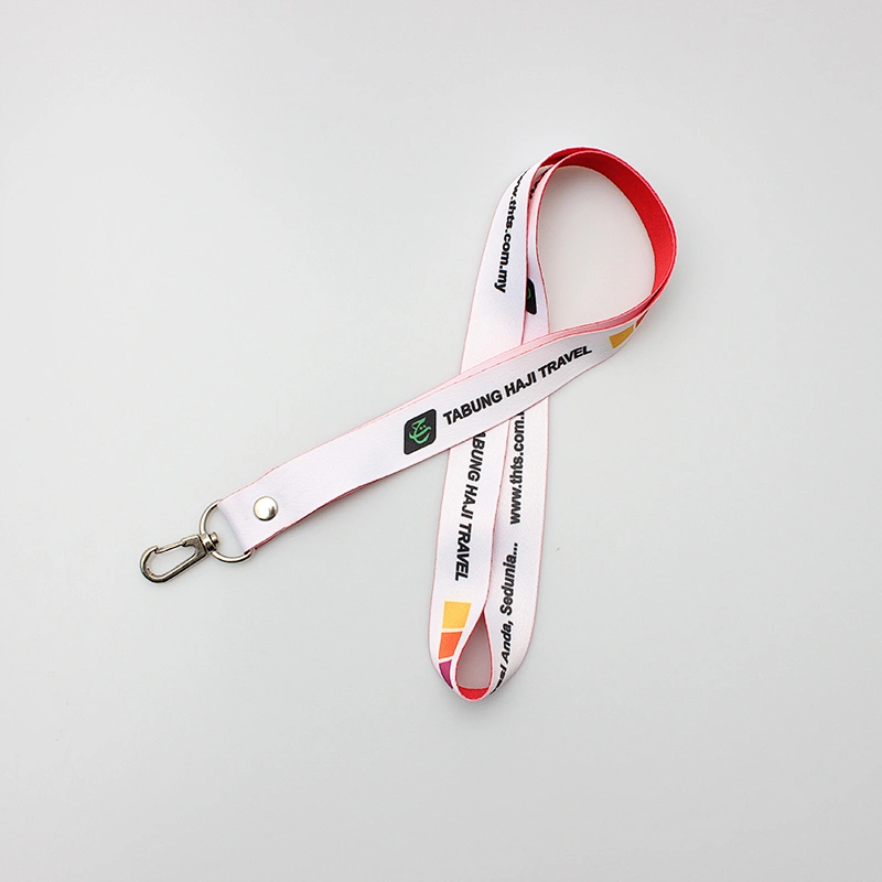Free Design New Custom Lanyards Supplier Polyester Lanyard Neck Strap with Plastic Hook