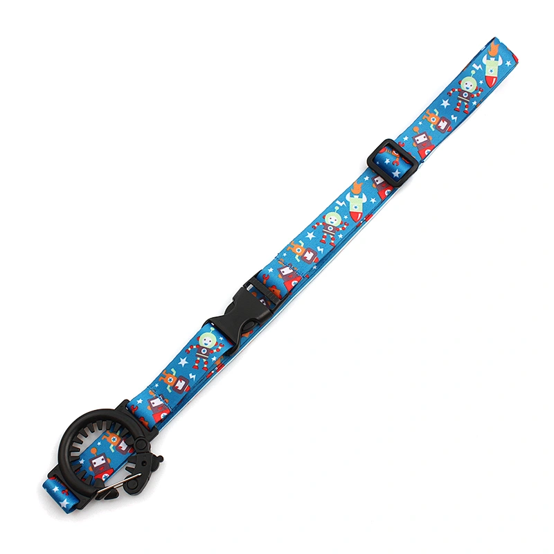 Popular heat transfer printed lanyard neck strap with bottle holder