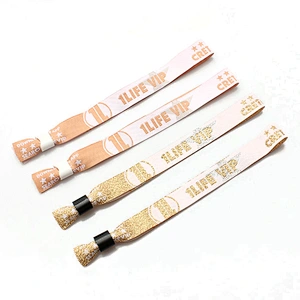 China good reputation embroidered handmade fabric woven wristband