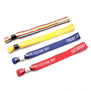 High standard useful printing golden wristband with favorable lock
